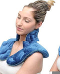 The Reset Wrap - weighted hot/cold comfort wrap, navy/teal